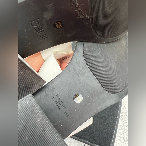 White Block Heel Sandals with Buckle - Picture 5 of 5